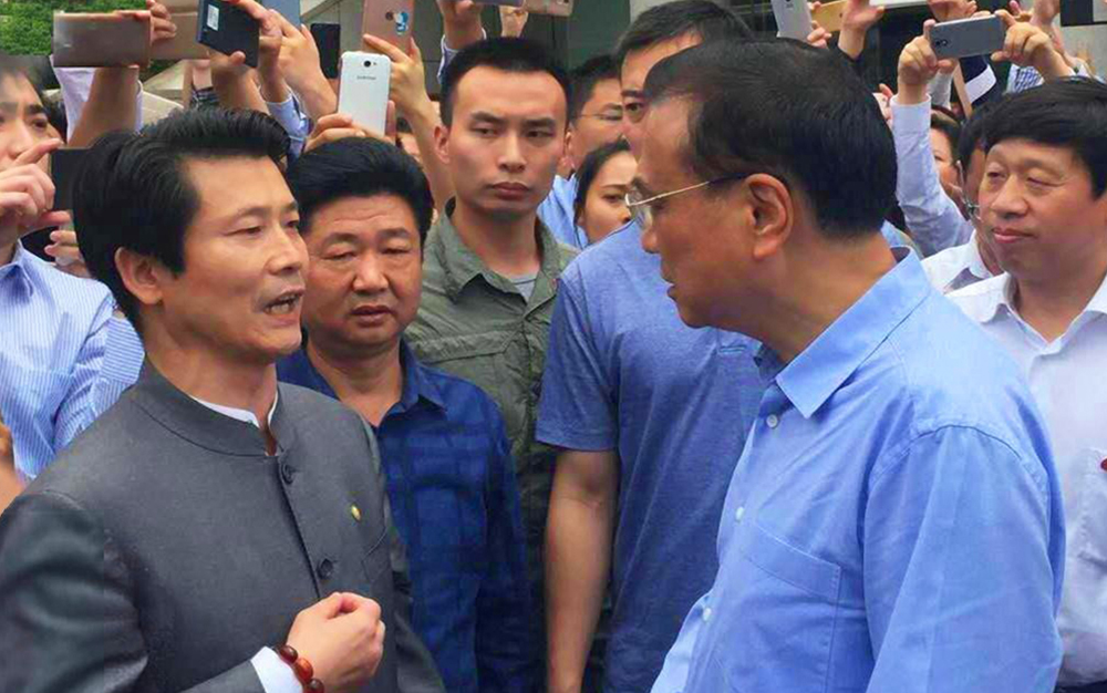 中共中央政治局常务、国务院总理李克强接见湖北南宫集团集团主席刘雁飞